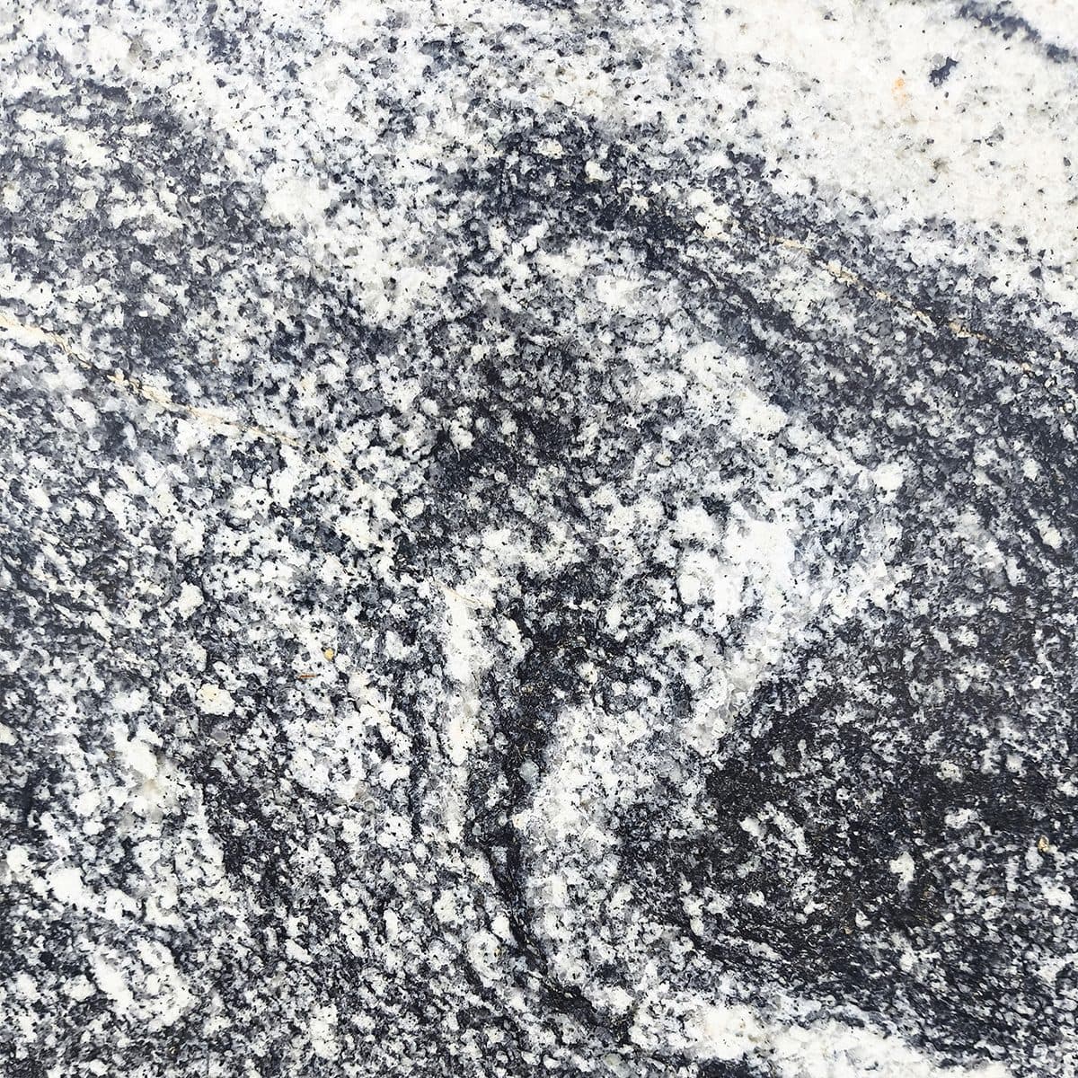 Black Wave granite with flowing charcoal mineral pattern