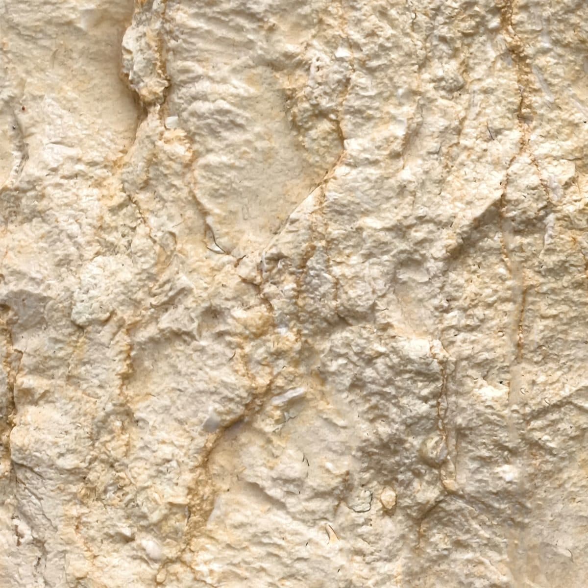 Natural-cleft travertine surface
