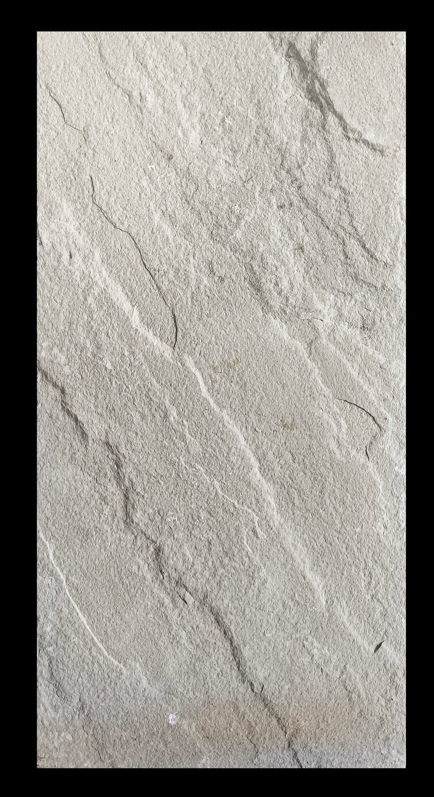 Natural-cleft white sandstone