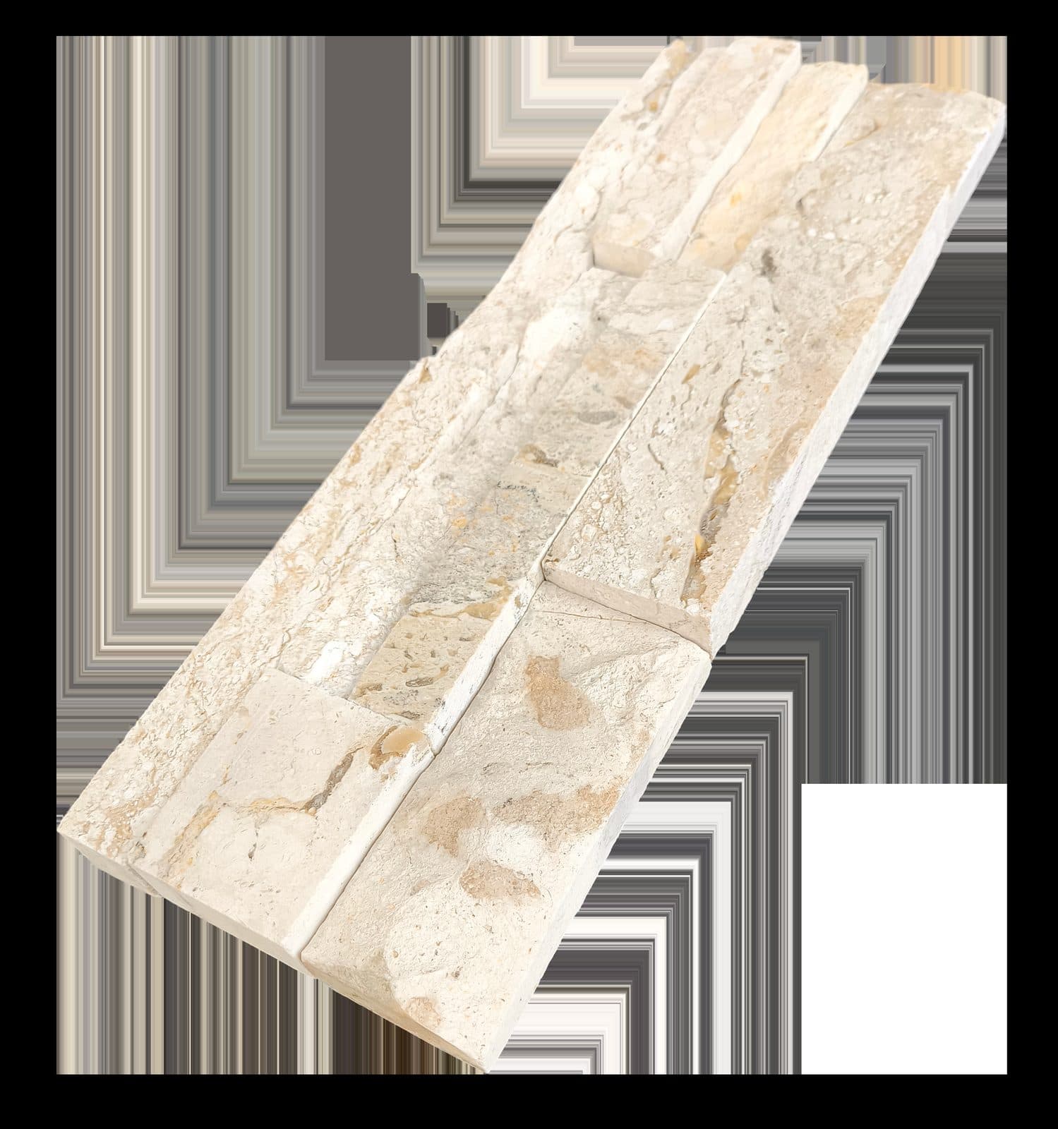 Wood-line travertine wall panel