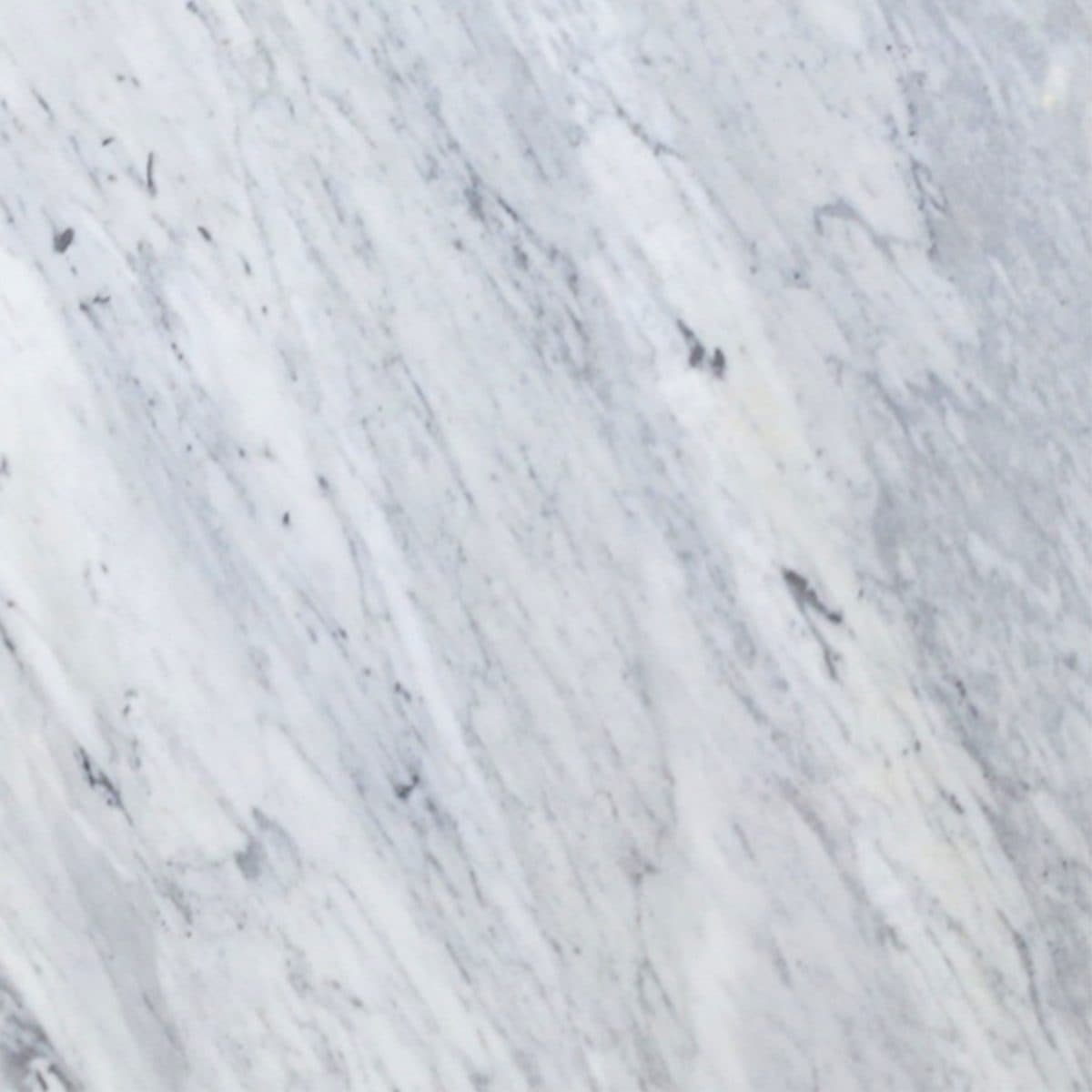 Close view of White Carrara veining