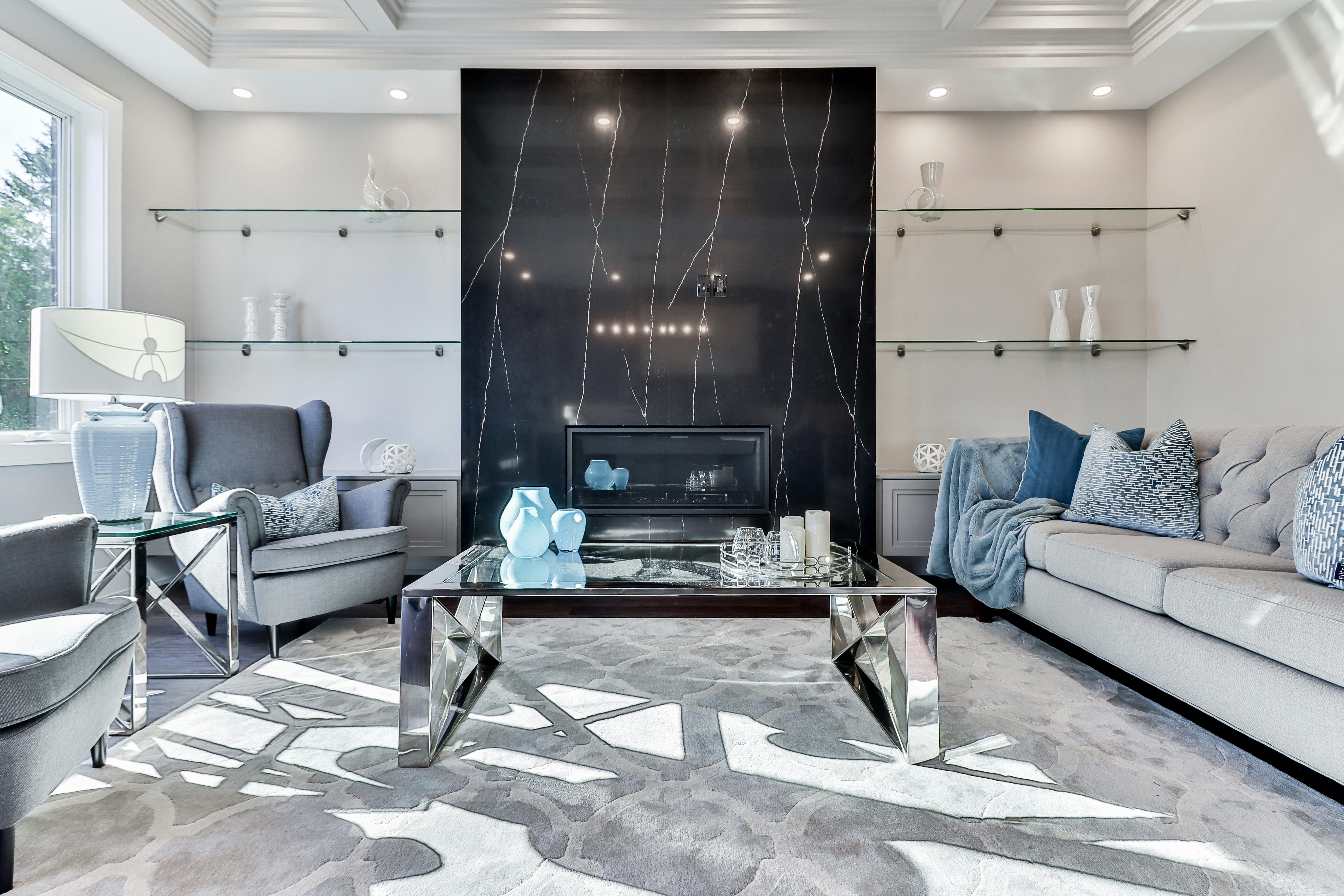 White Carrara marble surface